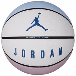 Ballon de basket-ball Nike Ultimate 2.0 8P pour intérieur et extérieur - Blanc/Bleu/Rose