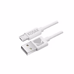 Kodak 30425828, 1 m, USB A, Micro-USB A, 480 Mbit/s, Blanc