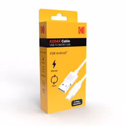 Kodak 30425828 câble USB 1 m USB A Micro-USB A Blanc