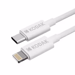 Kodak 30425873, Blanc, USB C, Lightning, 1 m, Mâle, Mâle