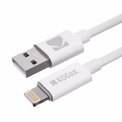 Kodak 30425880, Blanc, USB A, Lightning, 1 m, Mâle, Mâle