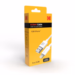 Kodak 30425996 câble Lightning 1 m Blanc