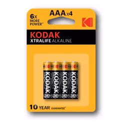 Kodak AAA, Batterie à usage unique, AAA, Alcaline, 1,5 V, 4 pièce(s), 1050 mAh