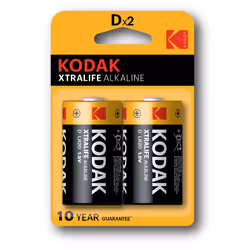 Kodak KDXLR20PB2, Batterie à usage unique, D, Alcaline, 1,5 V, 2 pièce(s), 15500 mAh