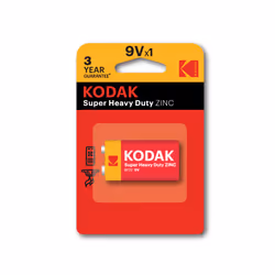Kodak CTA 30953437, Batterie à usage unique, 9V, Chlorure de zinc, 9 V, 250 mAh, 0 - 45 °C