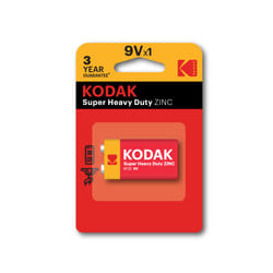 Kodak CTA 30953437 pile domestique Batterie à usage unique 9V Chlorure de zinc