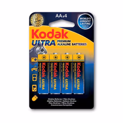 Kodak Ultra Premium, Batterie à usage unique, AA, Alcaline, 1,5 V, 4 pièce(s), Cd (cadmium), Hg (mercure)