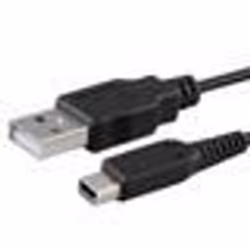 Câble de chargement - INSTEN - 1.2M - USB - Compatible New 3DS/2DS/DSi - Noir