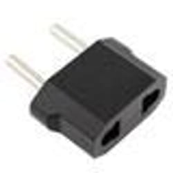 INSTEN® Adaptateur Adapteur Chargeur Secteur Prise US USA Etats-Unis Japon vers Europe UE France Noir