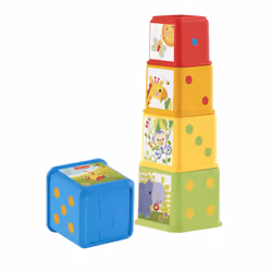 Fisher-Price Stack &amp; Explore Blocks, 0,5 an(s), 5 pièce(s), Plastique