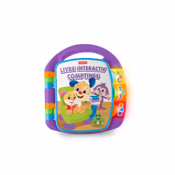 Fisher-Price - Livre Interactif Comptines - Livre Bébé, 0,5 an(s), Batteries requises, AA, Multicolore