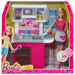 Barbie Doll and Deluxe Kitchen