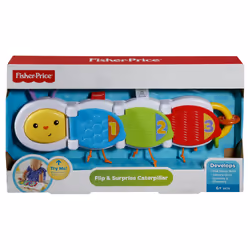Fisher-Price Tout pour les bébés Fp La Chenille Des Surprises, 0,5 an(s), Bleu, Vert, Rouge, Jaune