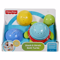 Fisher-Price Tout pour les bébés Ma Tortue Pour Le Bain, Animal de bain, Garçon/Fille, 0,5 an(s), Plastique, Multicolore