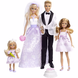 Barbie Dreamtopia Coffret Mariage, Poupée mannequin, Mâle et femelle (kit), 3 an(s), Fille, 323,9 mm, 1174 kg