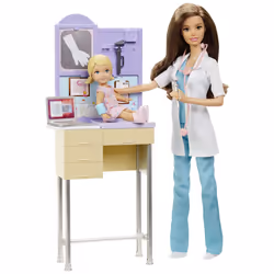 Mattel Barbie - Barbie Pédiatre, 3 an(s), Fille, 324 mm, Multicolore