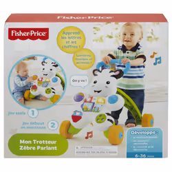 Fisher-Price Mon Trotteur Zèbre Parlant