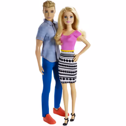 Barbie Fashionistas DLH76, Mâle et femelle (kit), 3 an(s), Fille, 310 mm, Multicolore