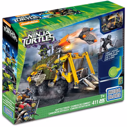 Mattel Tortues Ninja - Megabloks - Camion De Combat, 6 an(s), Tortues ninja, Multicolore, Plastique