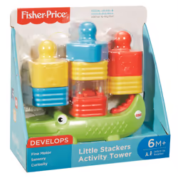 Fisher-Price Croco & Sa Tour De Cubes, 0,5 an(s), Multicolore