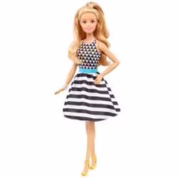 Barbie Fashionistas Doll 46 Power Print - Original, Femelle, 3 an(s), Fille, Multicolore