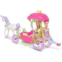 Barbie Dreamtopia Sweetville Carriage, Femelle, 3 an(s), Fille, Multicolore