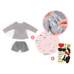 Corolle Ensemble Sweat & Short À Customiser Pour Poupée Ma Chérie Création