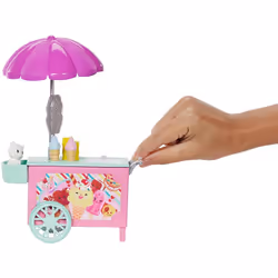Barbie Club Chelsea Doll and Ice Cream Cart