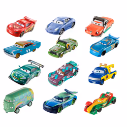 Disney Pixar Cars Die-Cast Singles Clipstrip Assortment, Assortie, 3 an(s), Plastique, Métal, Couleurs assorties