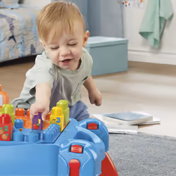 MEGA BLOKS - La Table d'Apprentissage et de Construction, Jeu de construction, 1 an(s), Plastique, 30 pièce(s), 3,32 kg