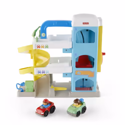 Fisher-Price Little People Coffret Le Garage De L'Aimable Voisin, Voiture et garage, 1,5 an(s), AA, Multicolore, Plastique