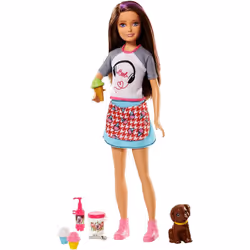 Barbie Doll with Ice Cream & Puppy, Femelle, 3 an(s), Fille, Multicolore