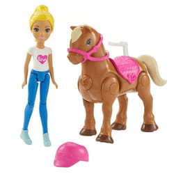 Barbie On The Go Caramel Pony and Doll