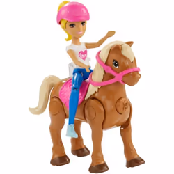 Barbie On The Go Caramel Pony and Doll