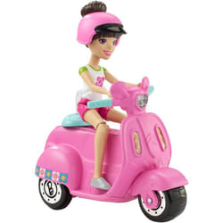 Barbie On The Go Pink Scooter and Doll
