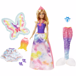 Mattel Barbie Poupeee 3 Tenues Blonde