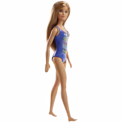 Mattel Barbie Plage Maillot Bleu