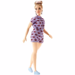 Barbie Fashionistas Doll 76 Lavender Kiss - Curvy,