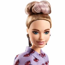 Barbie Fashionistas Doll 76 Lavender Kiss - Curvy,