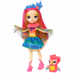 Mattel Enchantimals Peeki Parrot, Femelle, 4 an(s), Garçon/Fille, 215,9 mm, Multicolore