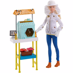 Barbie Beekeeper Playset, Poupée mannequin, Femelle, 3 an(s), Fille, Multicolore