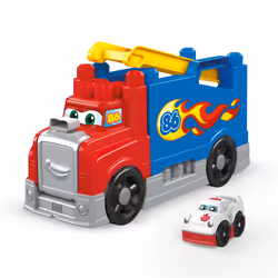 MEGA BLOKS Mon Camion de Course, Ensemble véhicule et piste, 1 an(s), AAA, Plastique, Multicolore