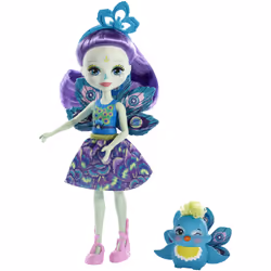 Enchantimals - PATTER PAON ET FLAP, Mini poupée, Femelle, 4 an(s), Fille, 170 mm, Multicolore
