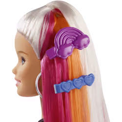 Barbie Chevelure Arc-En-Ciel Paillettes