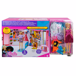 Barbie Le Dressing Deluxe De, Poupée mannequin, Femelle, 3 an(s), Fille, Multicolore