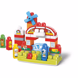 MEGA Bloks Ferme Musicale, Jeu de construction, 1 an(s), Effets sonores pris en charge, Plastique, 46 pièce(s), 1,25 kg