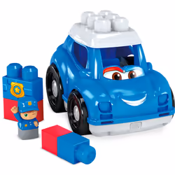 MEGA Bloks Mb Lil’Véhicule Voiture De Police, Voiture, 1 an(s), Plastique, Noir, Bleu, Blanc