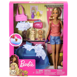 Barbie et le Bain des Chiots blonde - Poupée Mannequin - 3 ans et + - Vue supplémentaire 6