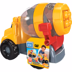 MEGA BLOKS - Cat - La Bétonneuse, Camion-toupie, 1 an(s), Noir, Gris, Jaune
