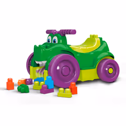 MEGA Bloks - Porteur Croc Blocs, 1 an(s), 4 roue(s), Plastique, Vert, Violet